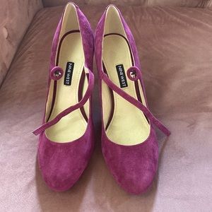 Nine West pumps in purple suede - size 8.5